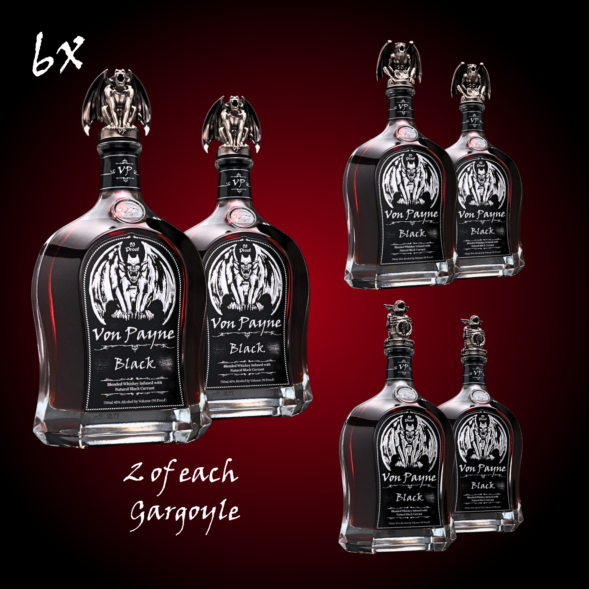 Von Payne Black - 6 Bottle Case Bundle