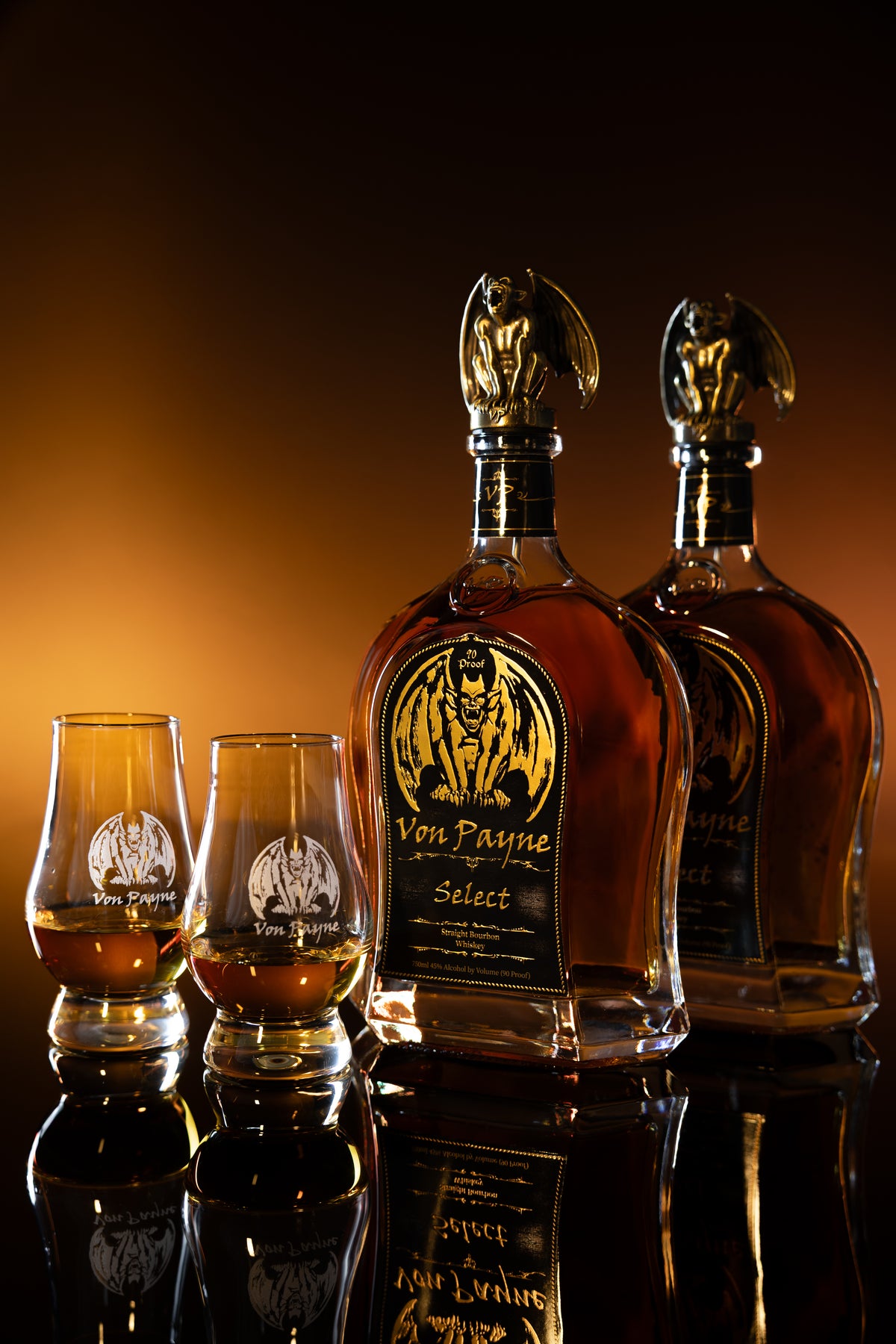 Von Payne Select Two-Bottle Bundle with Neat Glass Set